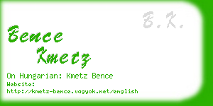 bence kmetz business card